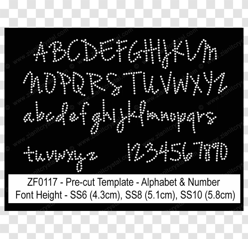 Calligraphy Blackboard Learn Font - Bling Letter Transparent PNG