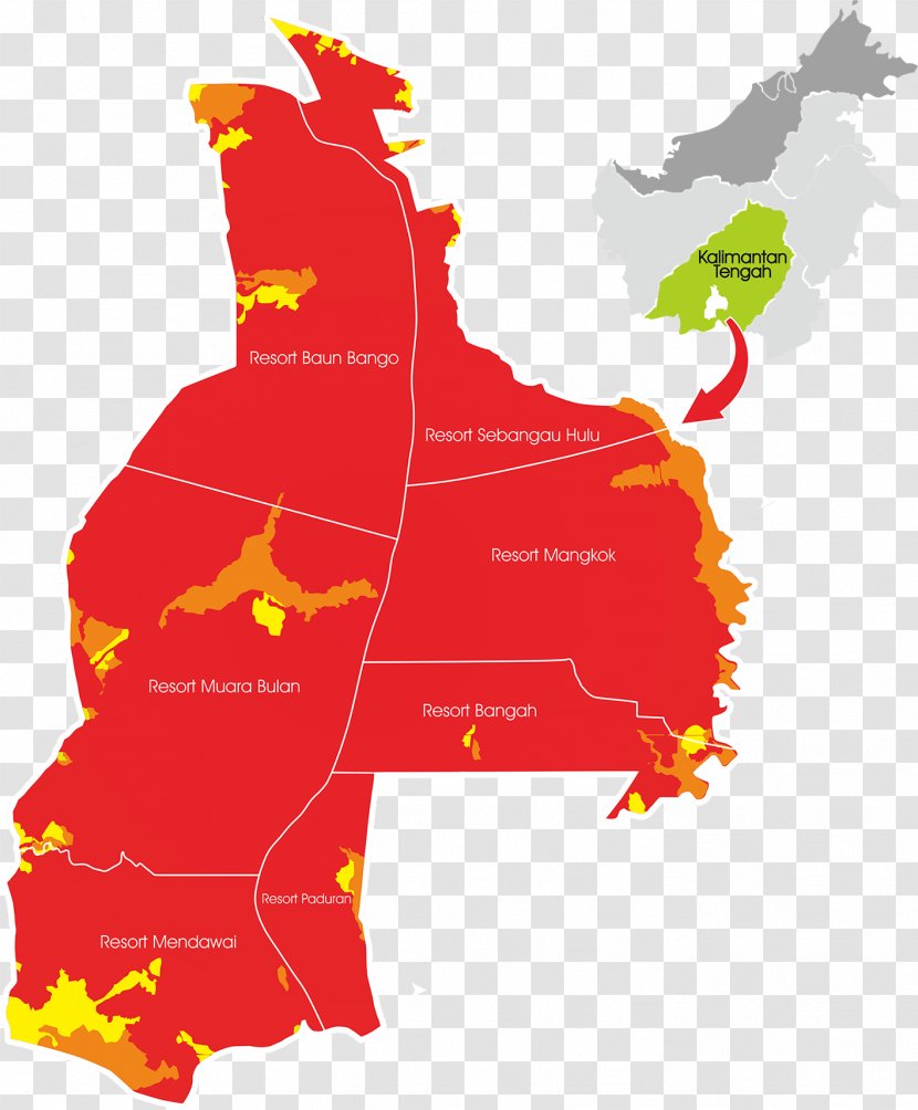 Sabangau National Park Palangka Raya Map - Information Transparent PNG