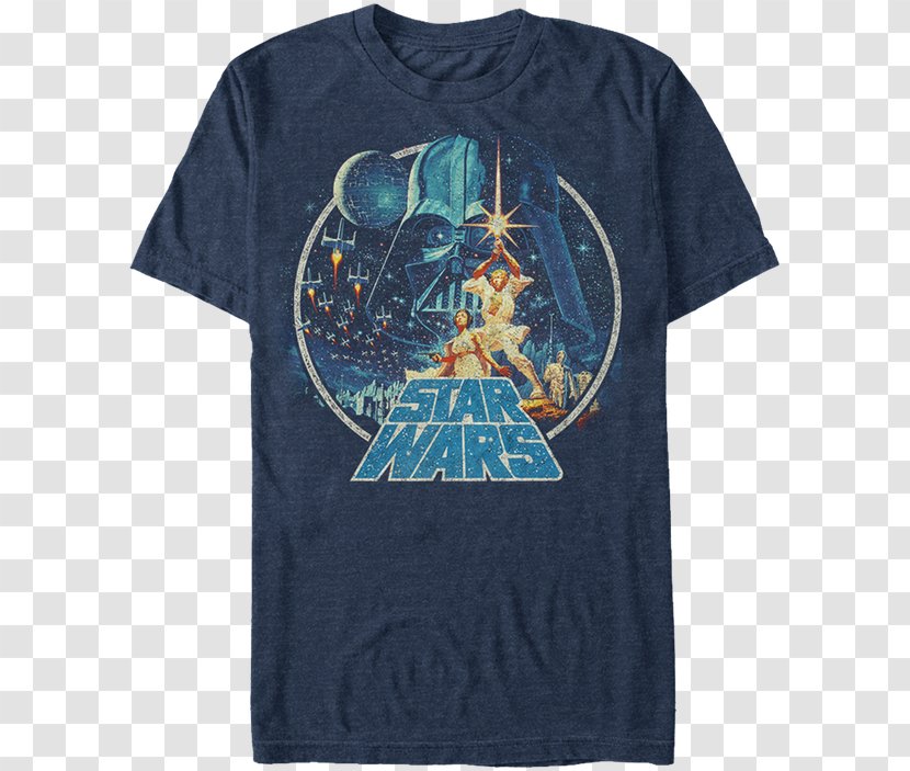 T-shirt Leia Organa Anakin Skywalker Boba Fett Stormtrooper - Star Wars The Vintage Collection Transparent PNG