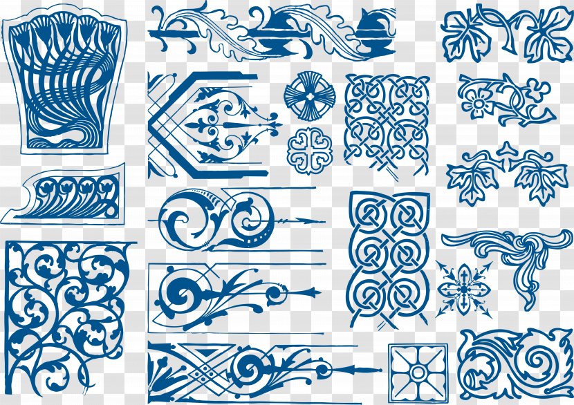 Graphic Design - Visual Arts - Chinese Vintage Lace Texture Transparent PNG