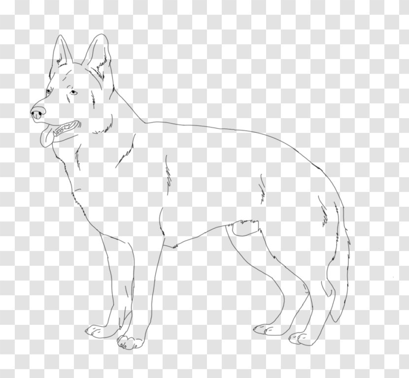 Dog Breed Line Art Whiskers Paw - Tail Transparent PNG