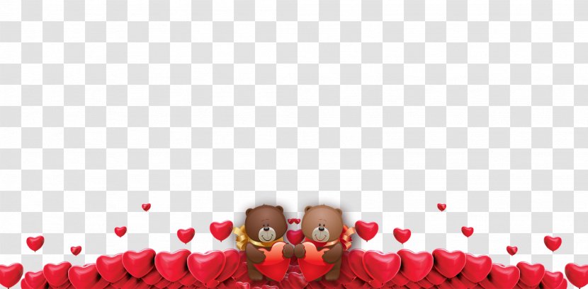 Bear Valentine's Day ArtWorks - Red - Creative Transparent PNG