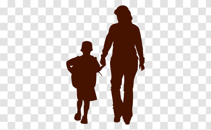 Silhouette Child Family - Human Behavior Transparent PNG