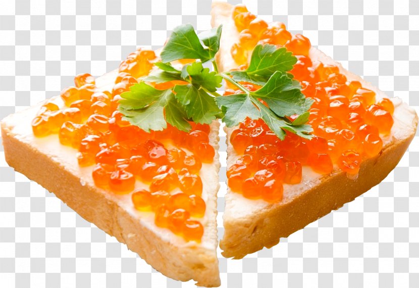 Red Caviar Butterbrot Roe Sockeye Salmon - Salmonids - Sandwich Clipart Transparent PNG