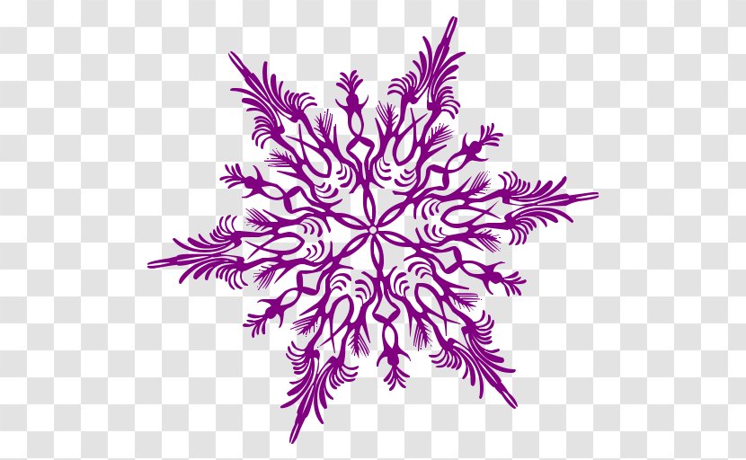 Clip Art Snowflake Purple Openclipart Royalty-free - Flower Transparent PNG