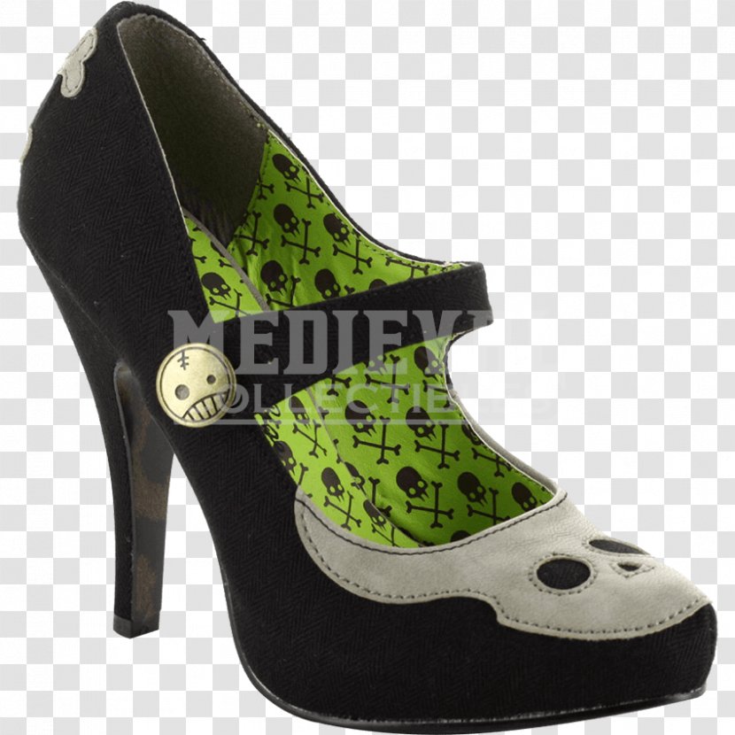 High-heeled Shoe Mary Jane Brothel Creeper Skull - Platform Transparent PNG