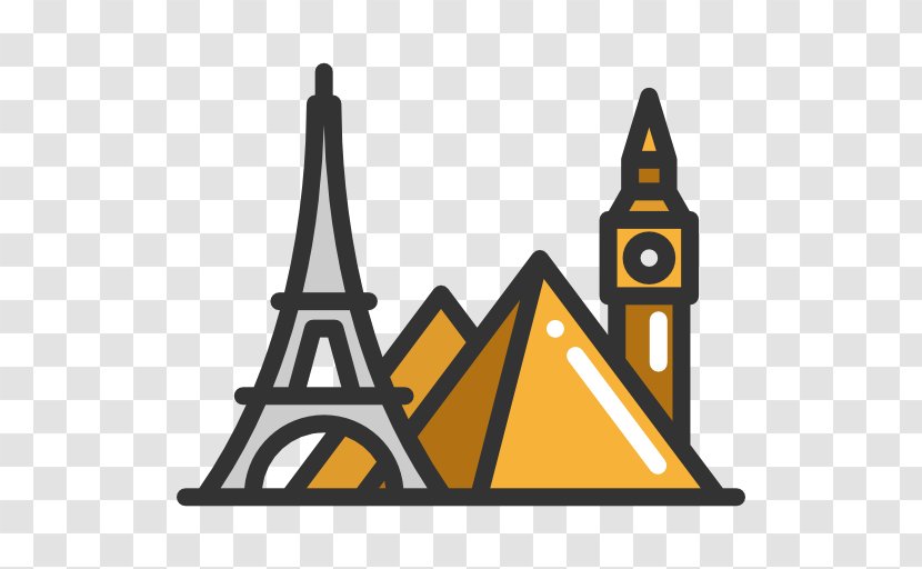 John F. Kennedy International Airport Eiffel Tower Big Ben Egyptian Pyramids Clip Art - Triangle Transparent PNG