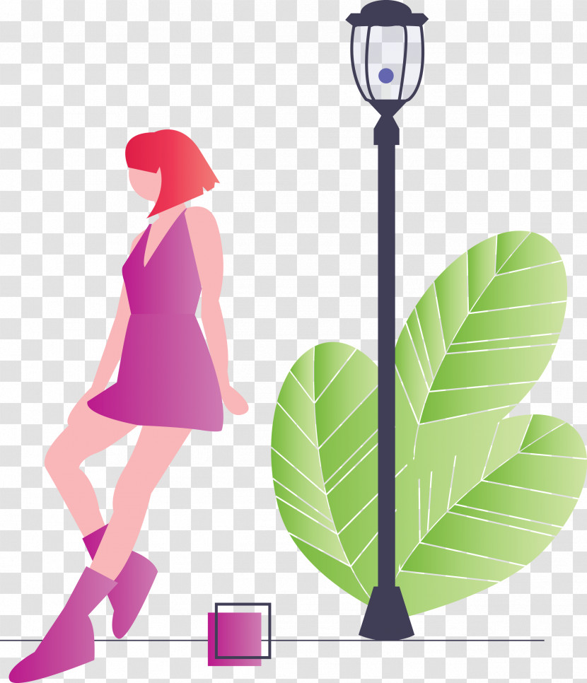 Modern Girl Transparent PNG