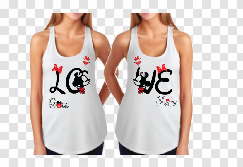 T-shirt Sleeveless Shirt Shoulder Minnie Mouse - Tshirt Transparent PNG