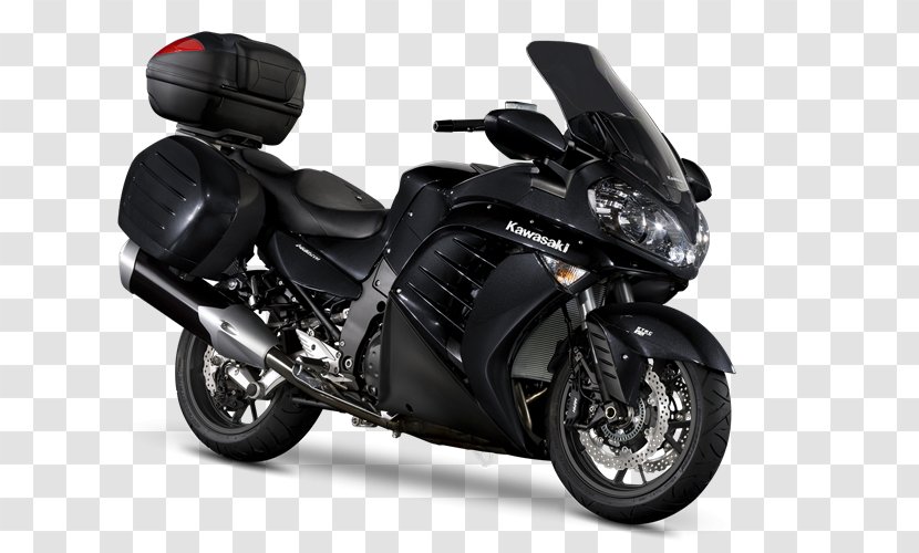 Kawasaki Ninja ZX-14 Car 1400GTR Touring Motorcycle Motorcycles - Automotive Tire Transparent PNG