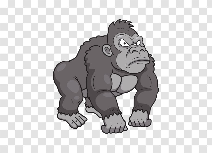 Gorilla Primate Clip Art - Western Transparent PNG