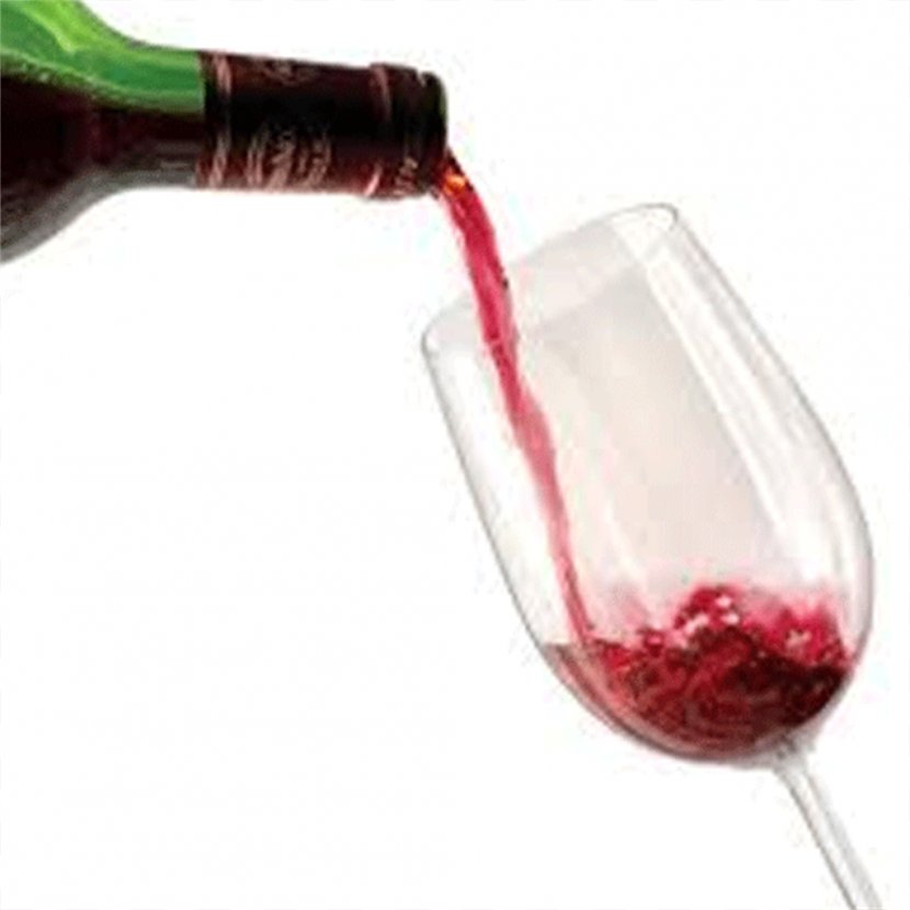 Red Wine White Champagne Glass - Tableware Transparent PNG