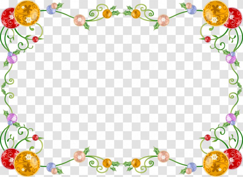 Christmas - Picture Frame - Flower Transparent PNG