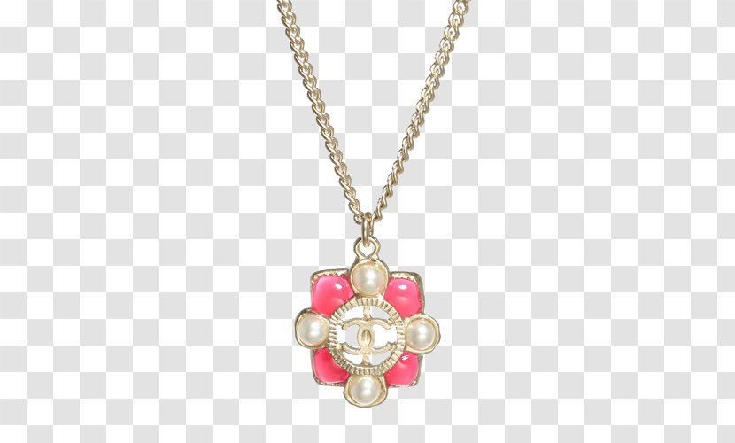 Locket Necklace - Gemstone - CHANEL Cross Transparent PNG