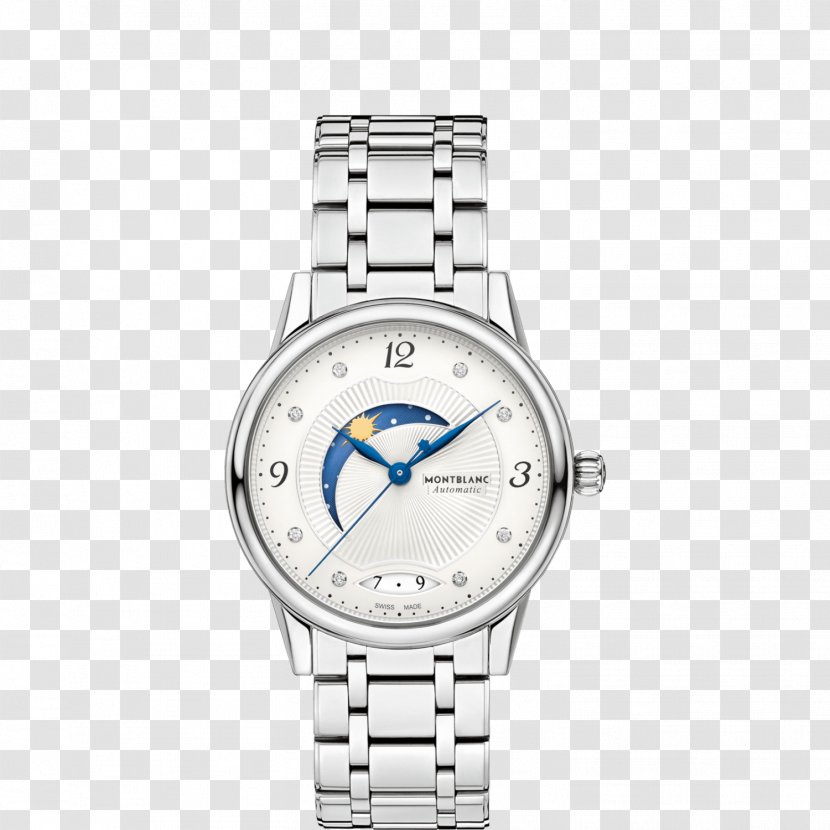 Montblanc Automatic Watch Movement Watchmaker - Brand - Watches Mechanical Silver Female Form Transparent PNG