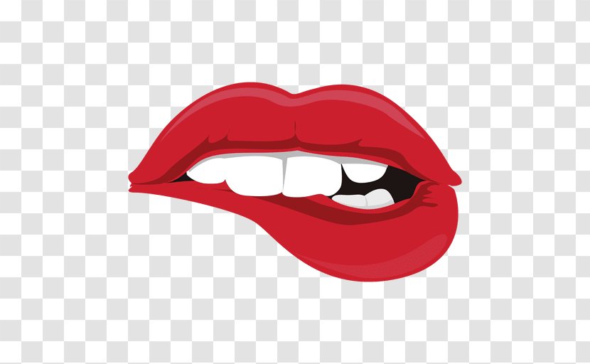 Red Lips - Fictional Character - Smile Transparent PNG