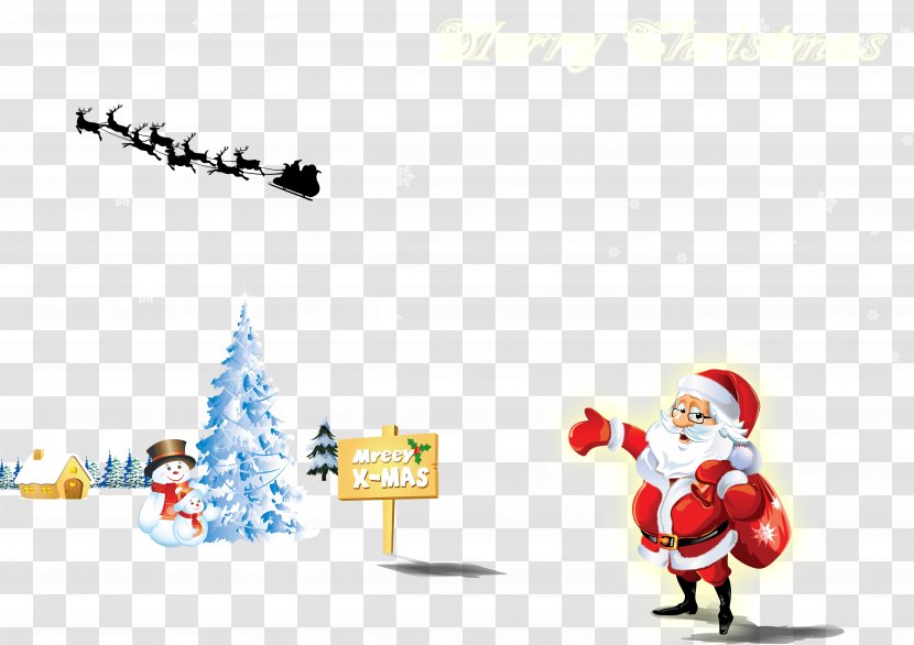 Santa Claus Christmas Tree Eve Decoration Transparent PNG