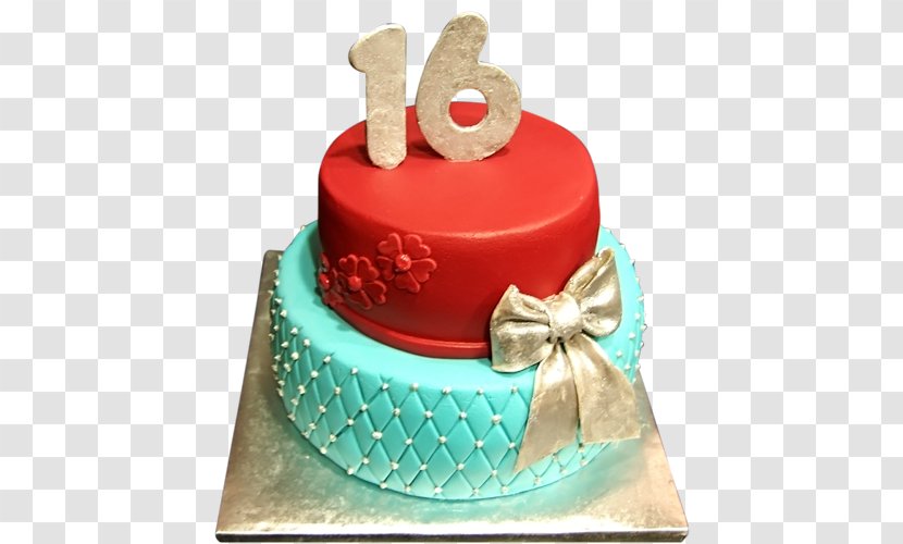Birthday Cake Layer Decorating Torte Sweet Sixteen - Sugar Transparent PNG