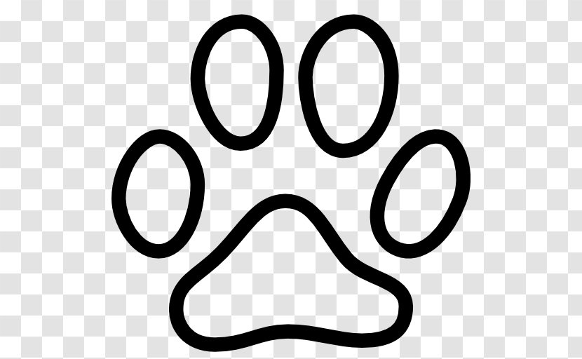 Cat Kitten Paw Clip Art - Black And White - Footprint Transparent PNG