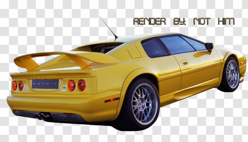 Sports Car Lotus Esprit Drawing - Model - Carrera De Autos Transparent PNG