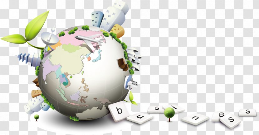 Concept - Technology - Vector Creative Hand-painted Globe Transparent PNG