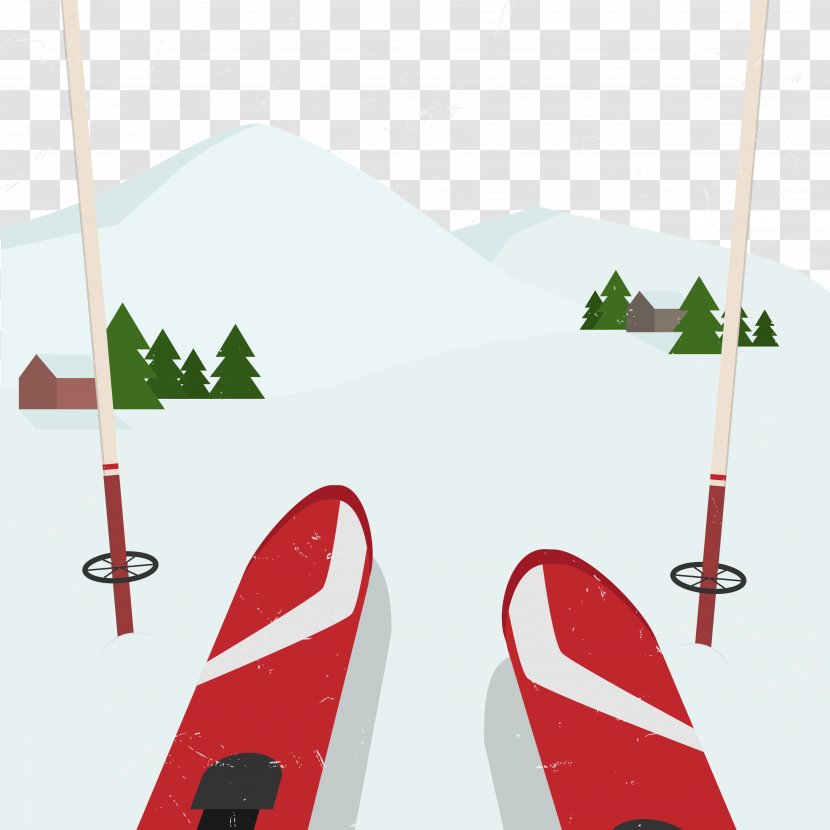 Wild Mountain Wedding Invitation Skiing Zazzle - Winter Sport Transparent PNG