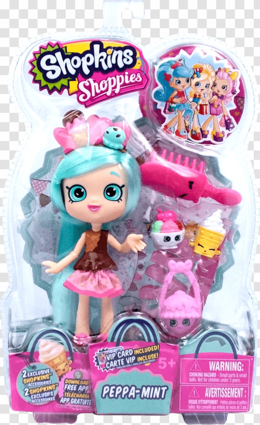 Shopkins 56163 Shopettes Single Pack Doll Popette Shoppies Pam Cake Action & Toy Figures Product Transparent PNG