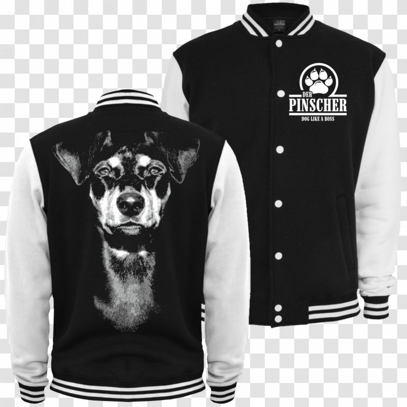 Hoodie T-shirt Jacket Coat Windbreaker - Black And White Transparent PNG