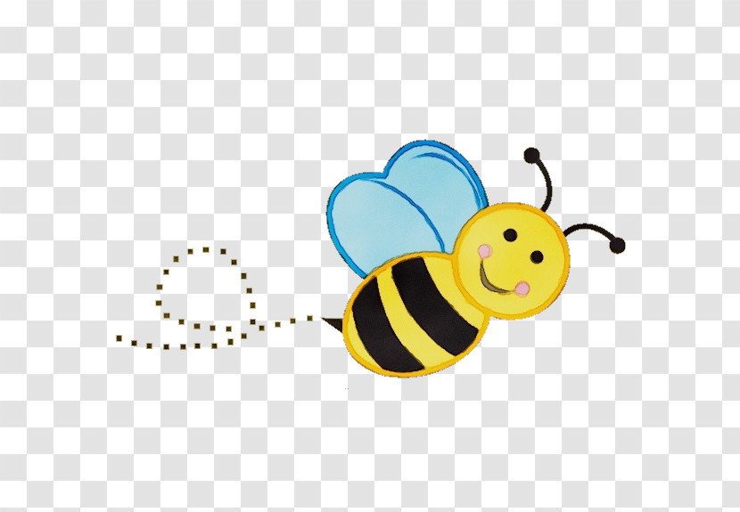 Honey Bee Bees Yellow Butterflies Ladybird Beetle Transparent PNG