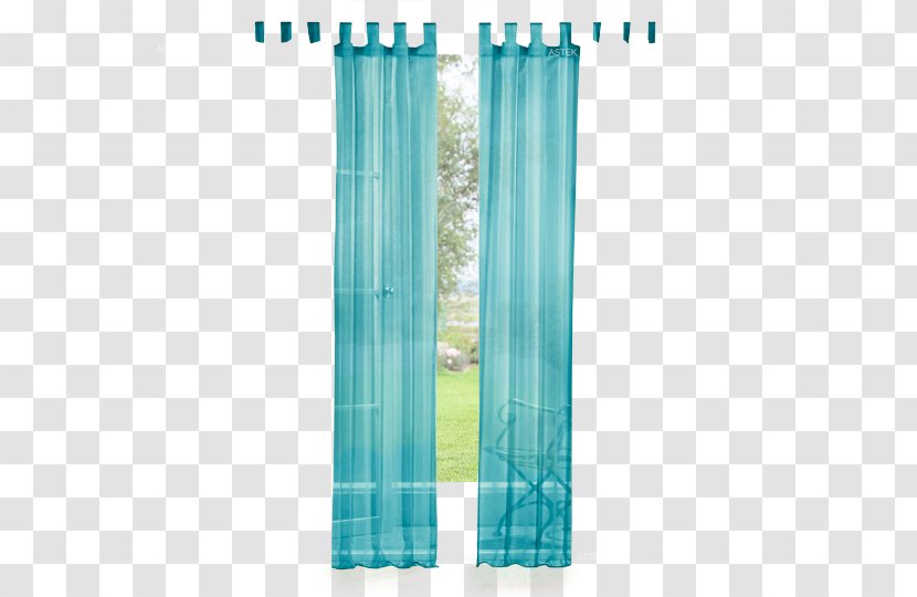 Curtain Turquoise - Gardinen Transparent Transparent PNG