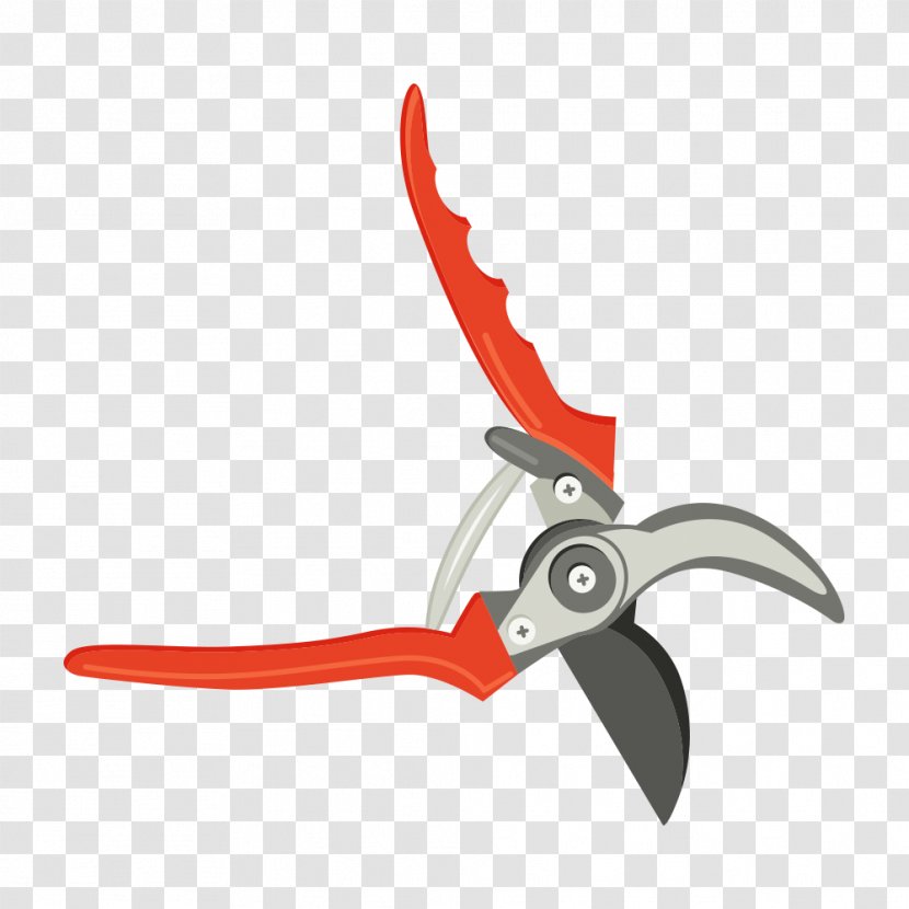 Pliers Scissors - Red Transparent PNG