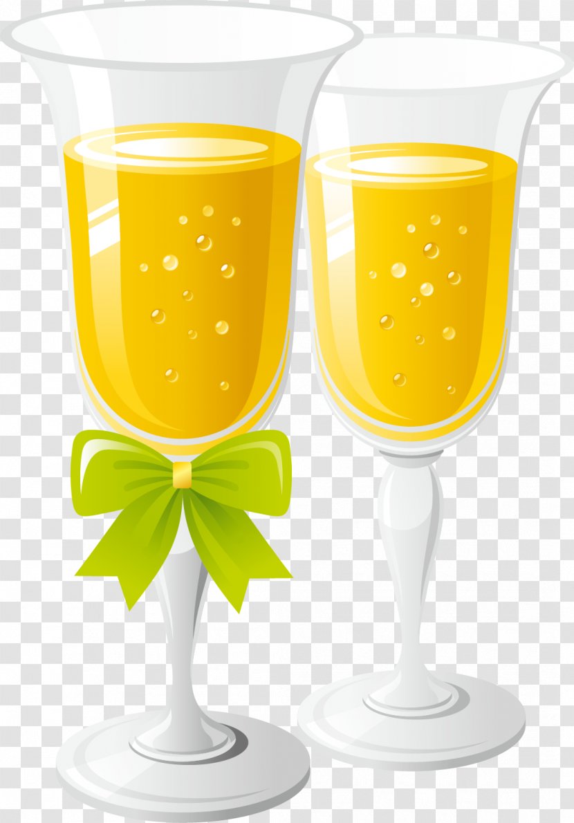 Juice Champagne Beer Drink - Drinkware - Vector Material Transparent PNG