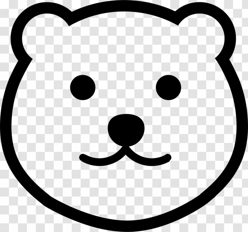 Clip Art - Pleased - Bearhead Icon Transparent PNG