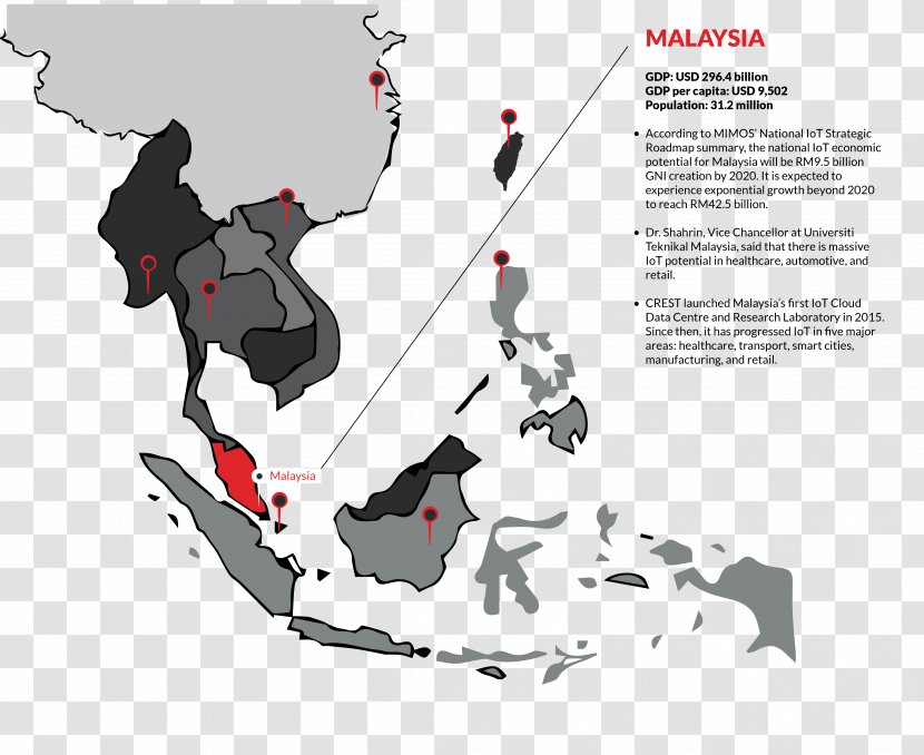 Southeast Asia Vector Map World Transparent PNG