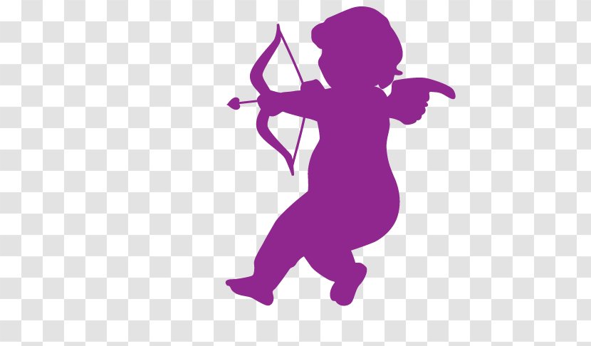 Cupid Computer File - Purple - Painted Vector Material Transparent PNG