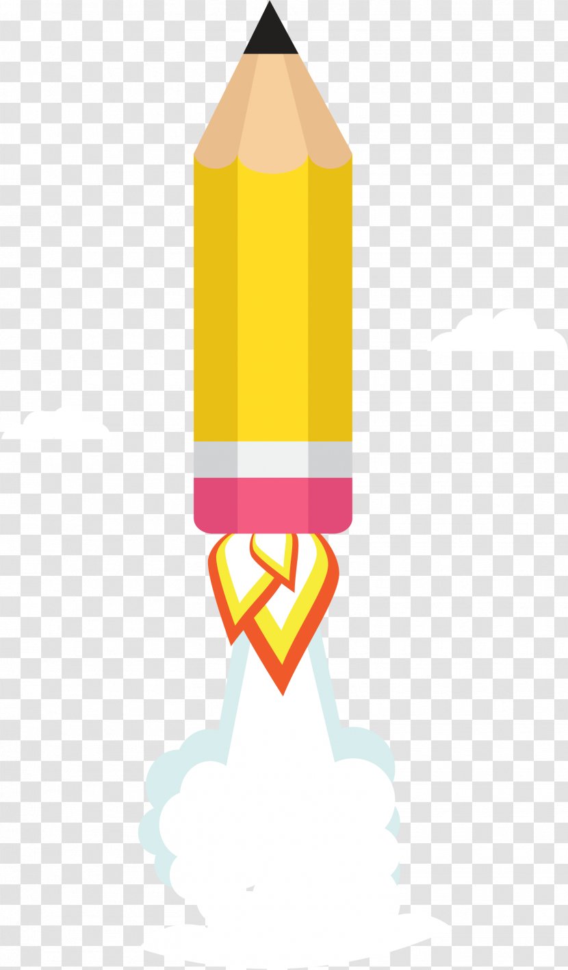Pencil Rocket - Designer - Vector Transparent PNG