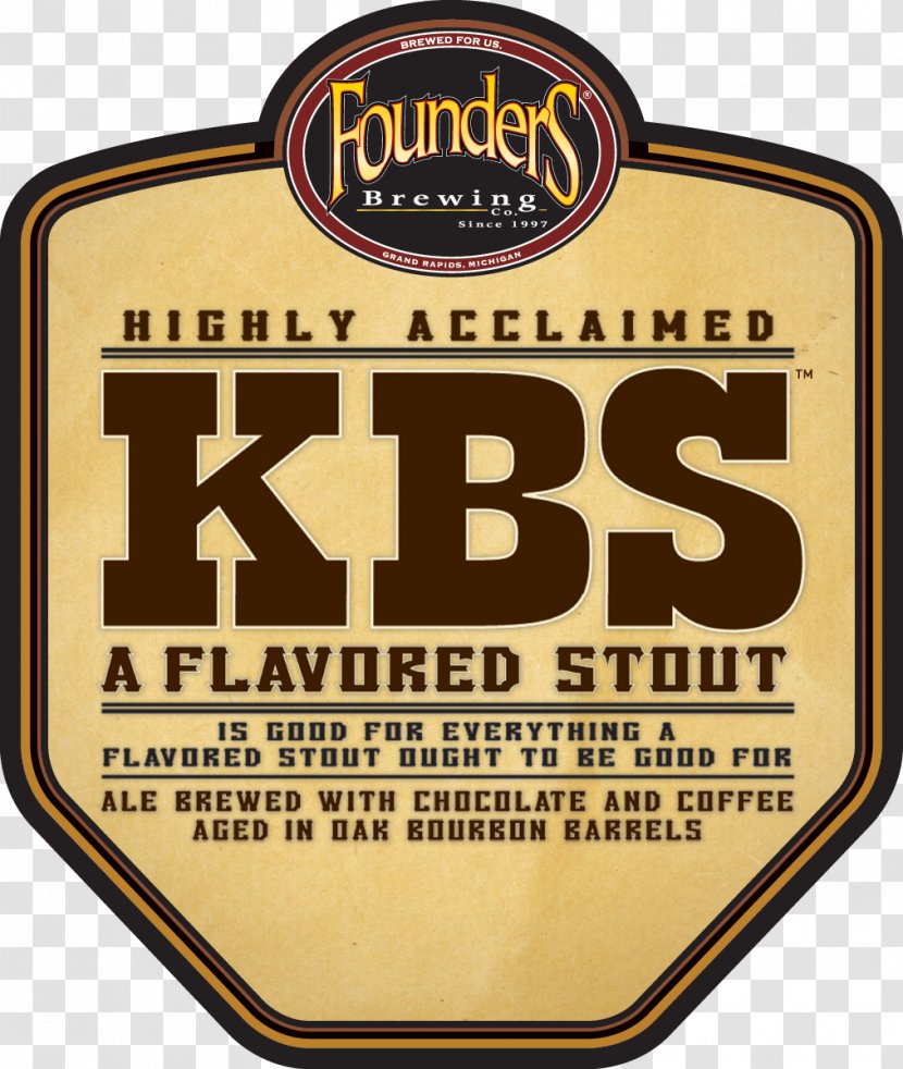 Founder's KBS Founders Brewing Company Breakfast Stout Beer - Barrel - Champagne Bottle Pop Transparent PNG