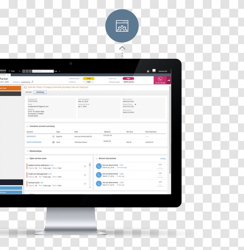 Customer Service Bank Retail - Screenshot Transparent PNG