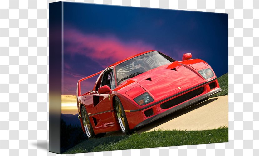 Ferrari F40 Compact Car Automotive Design - Auto Racing Transparent PNG