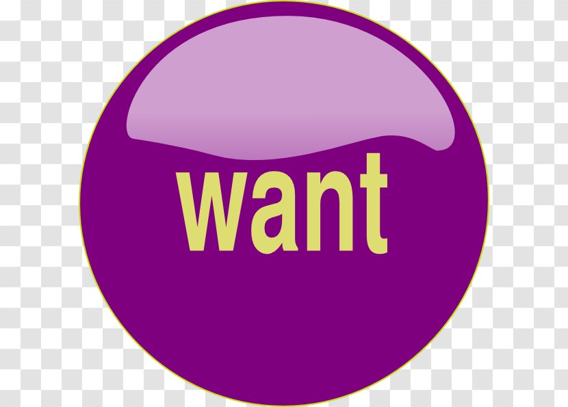 Want Button Clip Art - Purple - Crazy Hawaii Posters Transparent PNG