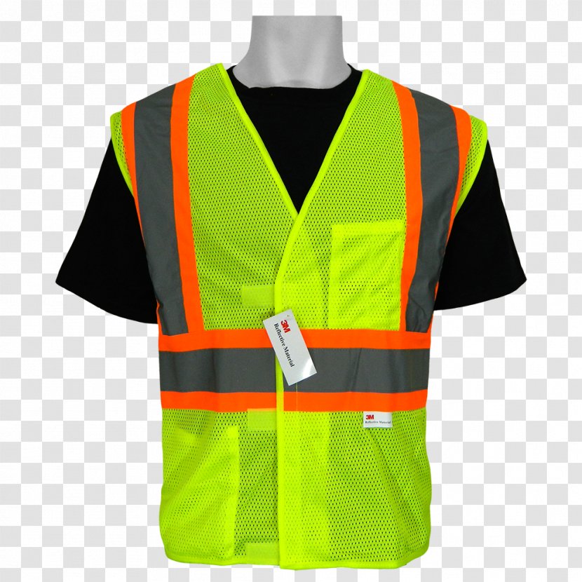 High-visibility Clothing Gilets T-shirt American National Standards Institute - Sports Uniform - Safety Vest Transparent PNG
