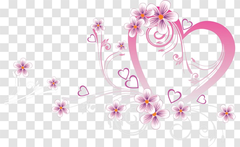 Love Valentine's Day Clip Art - Floral Design Transparent PNG