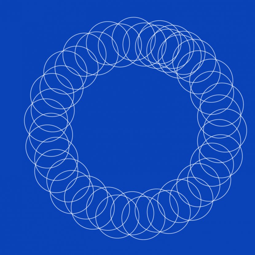 Vector Ring Light White Rotary Circle - Blue Transparent PNG