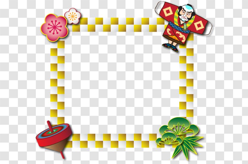 Japanese New Year Picture Frames Photography - Card - Pop Border Transparent PNG