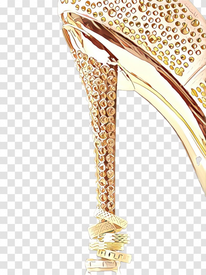 Footwear Gold Leg Jewellery High Heels - Metal Ear Transparent PNG