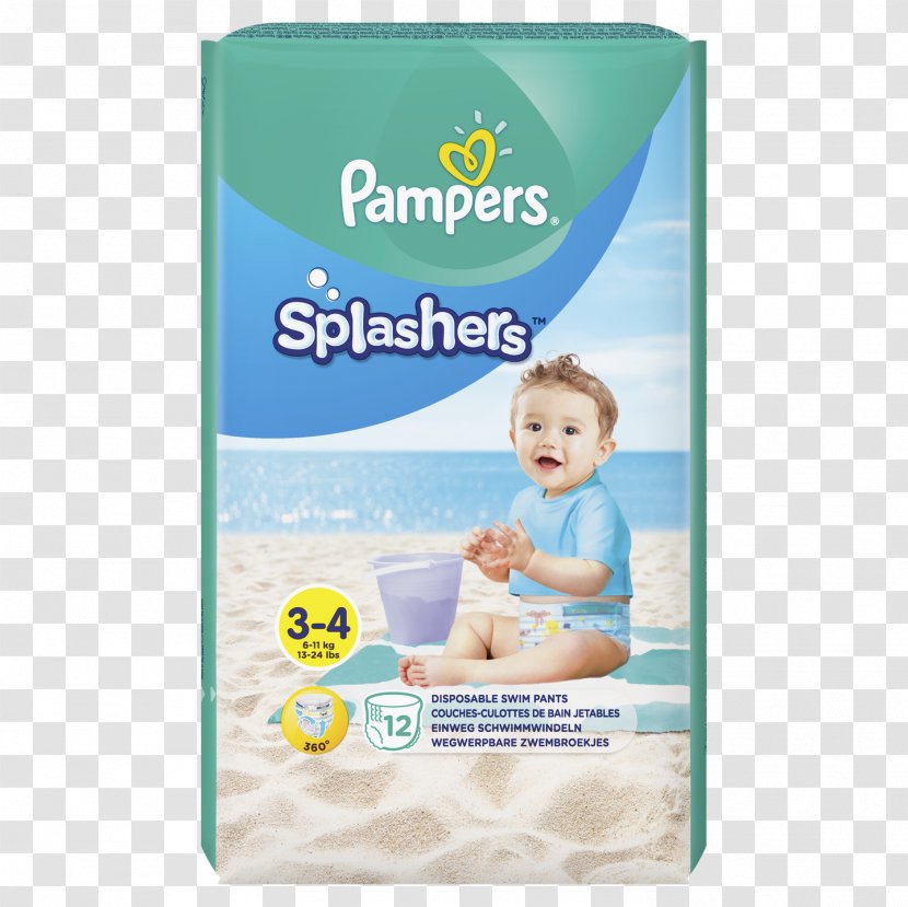 Swim Diaper Pampers Baby-Dry Pants Infant - Disposable Transparent PNG