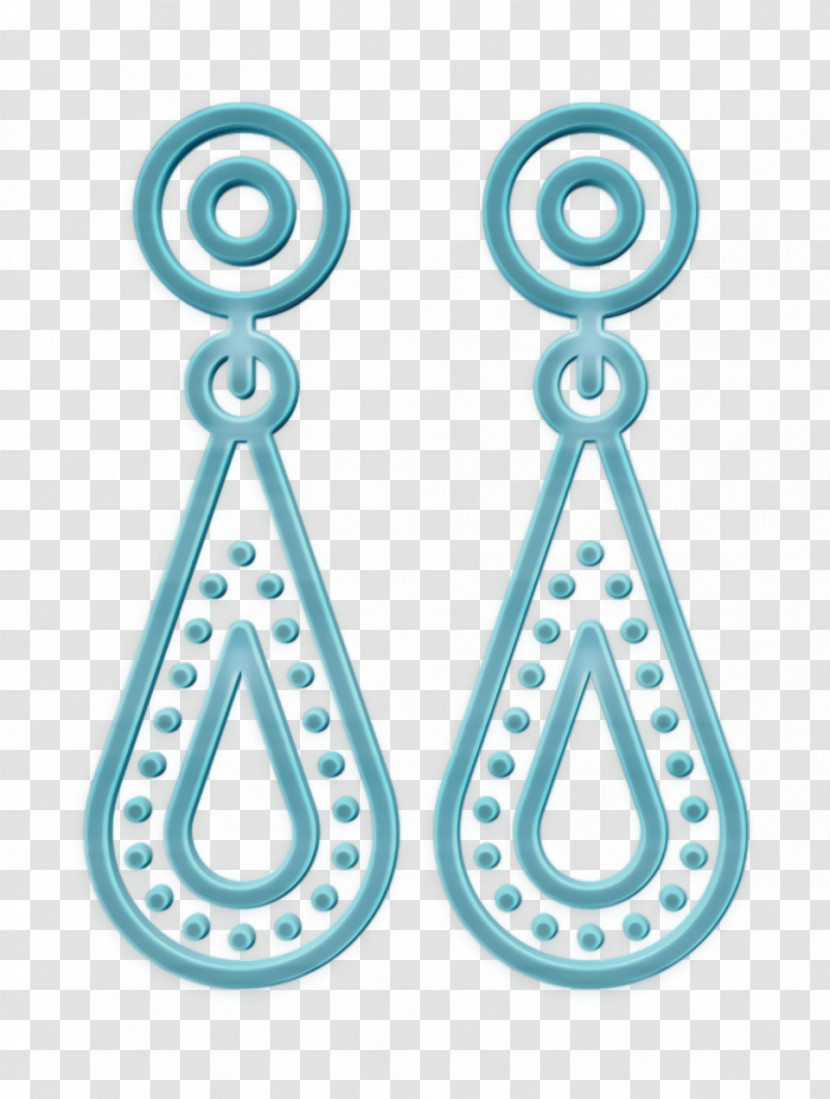 Jewel Icon Earrings Icon Linear Detailed Clothes Icon Transparent PNG