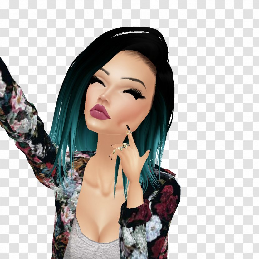 Kylie Jenner Hair Eyebrow IMVU Model - Long Transparent PNG