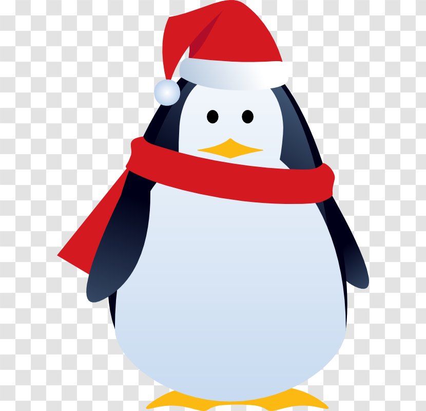Penguin Christmas Lights Clip Art - Bird - Clipart Transparent PNG