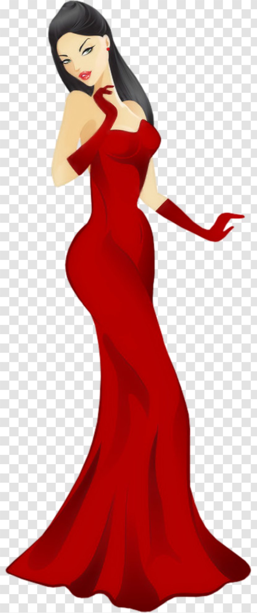 Sabah Betty Boop Cartoon - Lady In Gown Transparent PNG